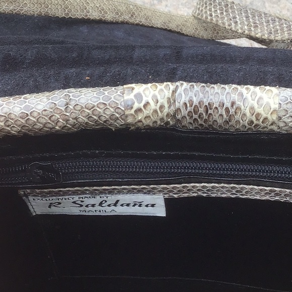 Vintage snakeskin print purse - Picture 5 of 9